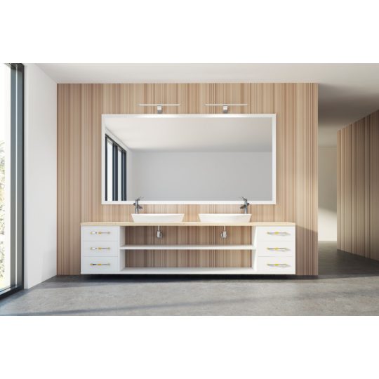 Kanlux ASTIM IP44 8W-NW-C fürdőszobai lámpa szürke 400mm