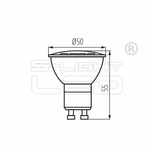 LED GU10 2,9W Kanlux TOMI LED v2 WW 3000K 240 lumen 120° 34965