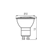 LED GU10 4,9W Kanlux TOMI LED v2 WW 3000K 400 lumen 120° 34968