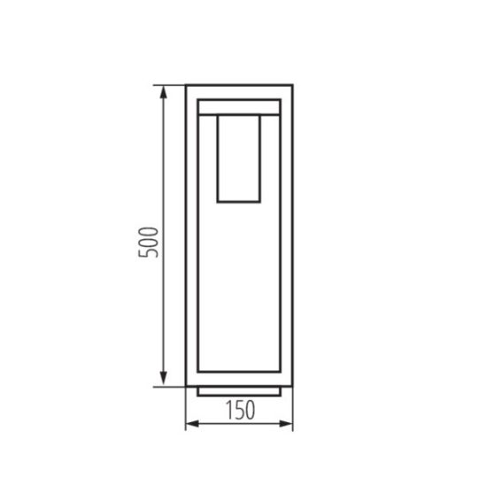 Kanlux VIMO 50 SE-BR kültéri lámpa IP44 mozgásérzékelővel 34987