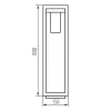 Kanlux VIMO 80 BR kültéri lámpa IP44 34989