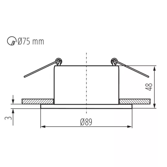 Kanlux GLOZO DSL WW spot lámpa 36210
