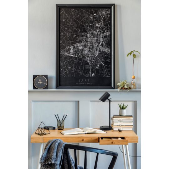 Kanlux AGZAR E14 B asztali lámpa fekete