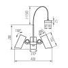 Kanlux AGZAR C 3xE14 W függeszték fehér 36253