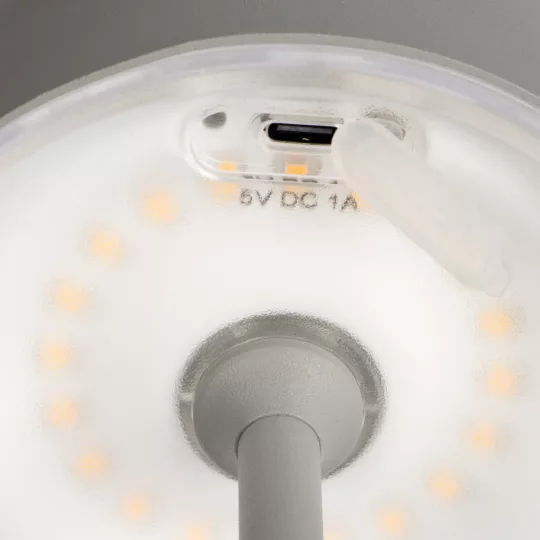 Kanlux INITA LED akkus asztali lámpa szürke