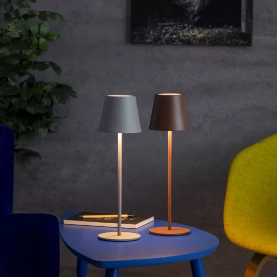 Kanlux INITA LED akkus asztali lámpa szürke