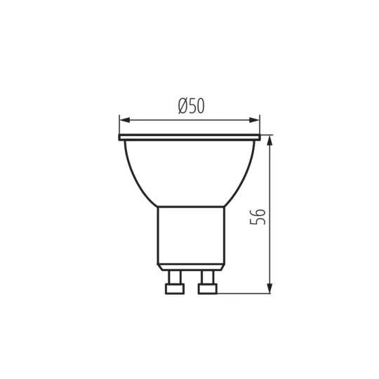 LED GU10 6W Kanlux K LED CW 6500K 500 lumen 120° 36332