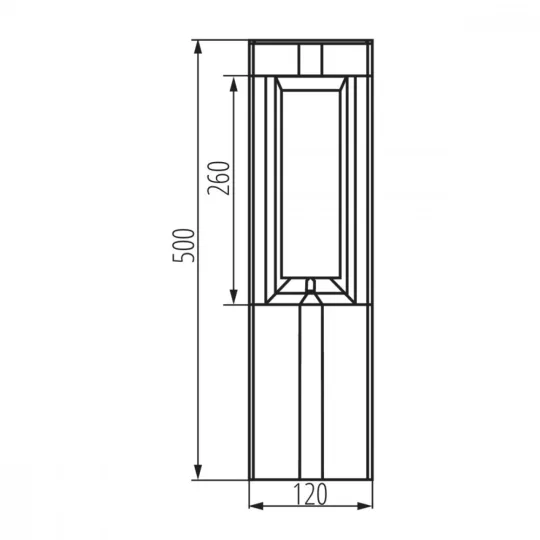 Kanlux PEVO 50 GR 50cm álló kerti lámpa 36551 9W 3000K fényforrással