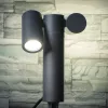 Kanlux USTI SP 2X7 GR cserélhető fényforrású kerti lámpatest