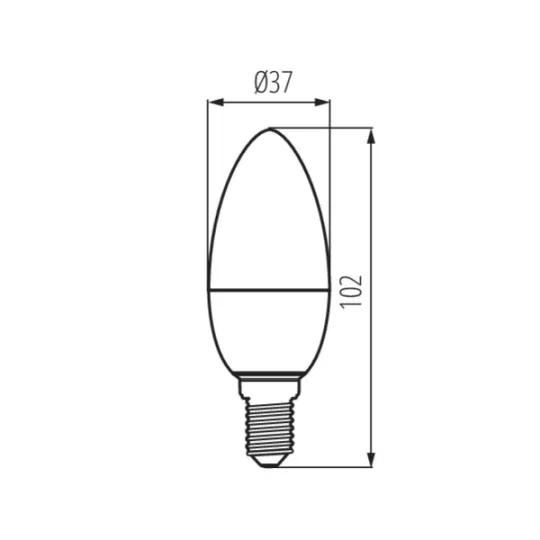 LED E14 3,4W Kanlux IQ-LED C35 WW 2700K 470 lumen 36682