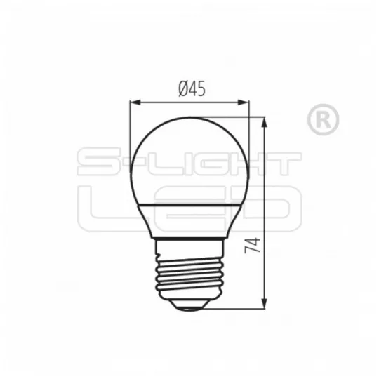 LED E27 5,9W Kanlux IQ-LED G45 NW 4000K 806 lumen 36698