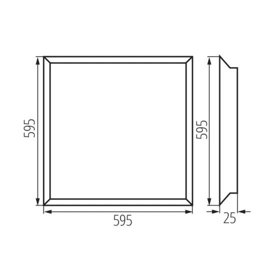 Kanlux BLINGO 34W 60X60 NW 4080 lumen LED panel 37171