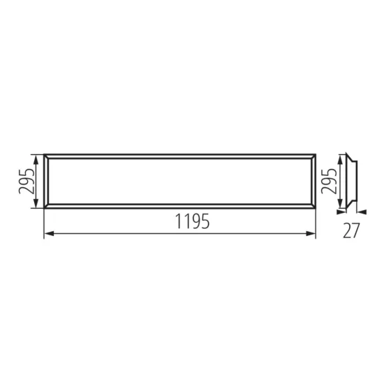 Kanlux BLINGO 34W 120X30 NW 4080 lumen LED panel 37174