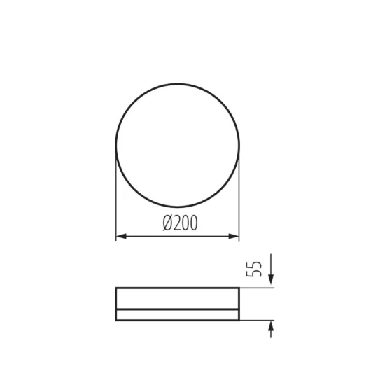 Kanlux IPER LED 10W-NW-O mennyezeti lámpa IP65 37290