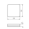 Kanlux IPER LED 26W-NW-L mennyezeti lámpa IP65 37296