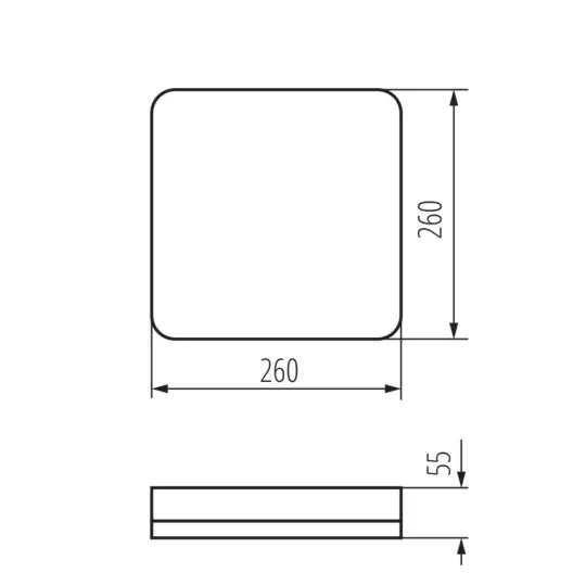 Kanlux IPER LED 26W-NW-L mennyezeti lámpa IP65 37296