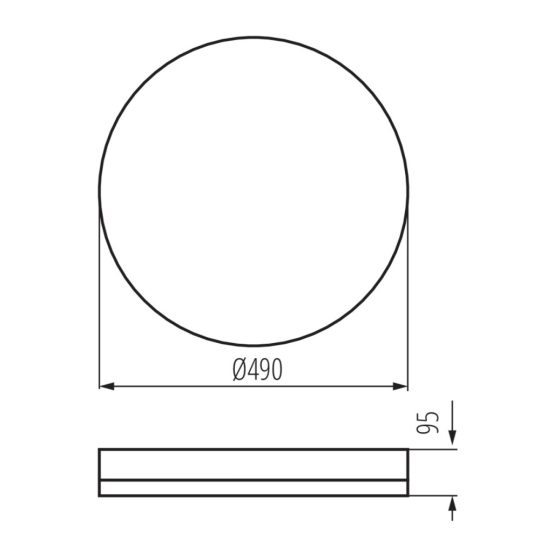 Kanlux ARVOS LED 37W CCT W mennyezeti lámpa