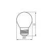 LED E27 3,8W Kanlux XLED EX G45 filament NW 4000K 806 lumen 37345