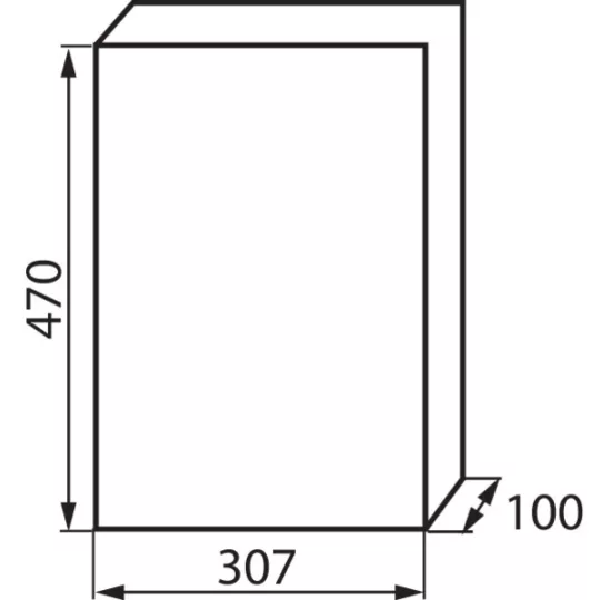 Kanlux DB312S 3x12P/SMD falon kívüli elosztódoboz
