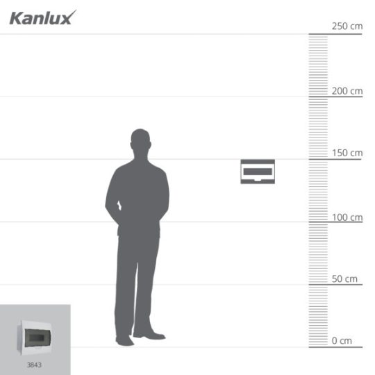 Kanlux DB112F 1X12P/FMD süllyesztett elosztódoboz