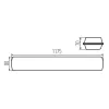 KANLUX MAH MAX 38W 12 NW RYF LED lámpa 6080lm 120cm 38464