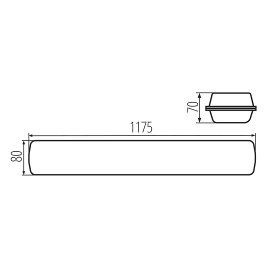 KANLUX MAH MAX 38W 12 NW RYF LED lámpa 6080lm 120cm 38464