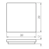 Kanlux BENO 12-18W CCT-L SEG mennyezeti lámpa IP65 38788
