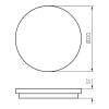 Kanlux BENO 12-18W CCT-O-SEG mennyezeti lámpa IP65 38790