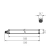 KANLUX TP SLIM N 40W-NW por-páramentes LED lámpa 4800 lm 120cm 38940