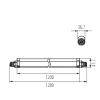 KANLUX TP SLIM TW N 40W-NW LED lámpa 4800lm 120cm 38942
