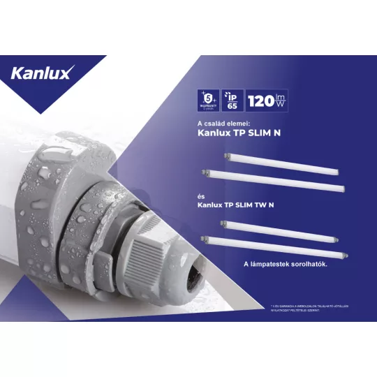 KANLUX TP SLIM TW N 40W-NW LED lámpa 4800lm 120cm 38942