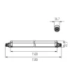 KANLUX TP SLIM TW N 50W-NW LED lámpa 6000lm 150cm 38943