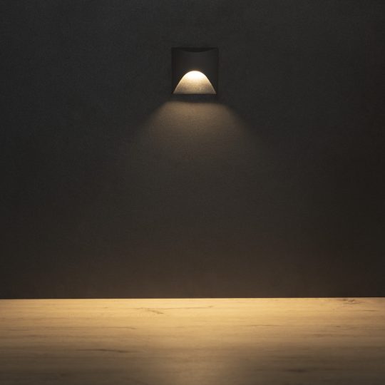 Kanlux lépcsővilágító LED lámpatest EXIN LED L GR-WW IP65 39128