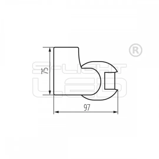 Kanlux ALER JQ-30-B mozgásérzékelő IP44, 160°