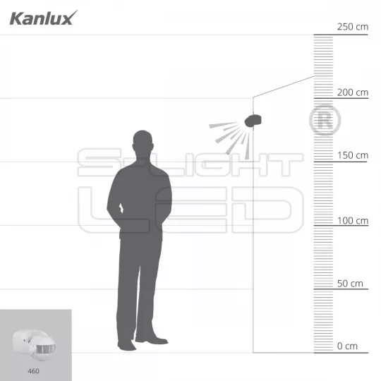 Kanlux ALER JQ-30-B mozgásérzékelő IP44, 160°
