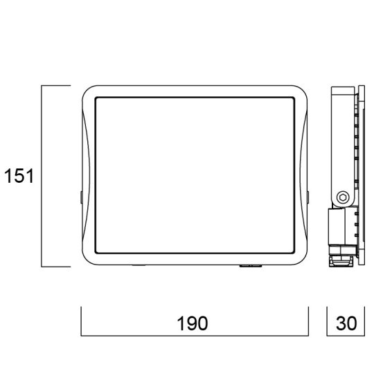 Sylvania Start Flood Flat kültéri LED reflektor 45W 4650lm 3000K IP65 fehér