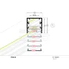 LED profil PHIL53 falon kívüli eloxált