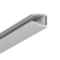 Topmet MIKRO10 6mm-es üveg élvilágító LED profil eloxált felülettel 4 méteres szálban