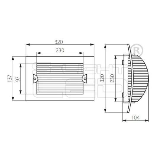 Kanlux TURK DL-60 lámpa E27 7025