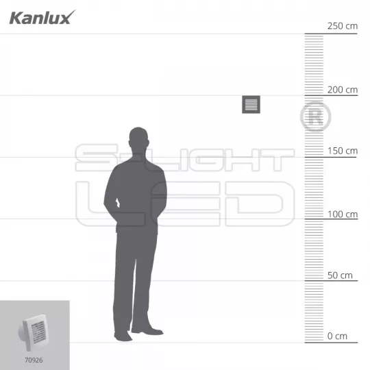 Kanlux AOL 100FT zsalus ventilátor 19W 100 m3/h 39 dB fotocellával, időkapcsolóval