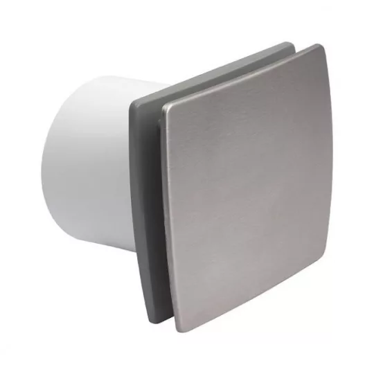 Kanlux EOL F10B-INOX zárt előlapos ventilátor 19W, 100 m3/h, 39 dB