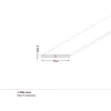 LED profil fedél  "B" víztiszta