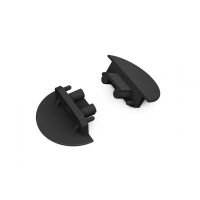 LED profil GROOVE10 végzáró fekete