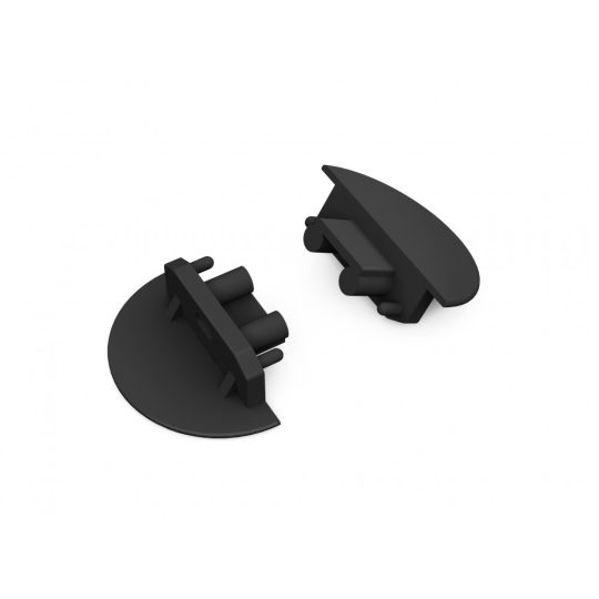 LED profil GROOVE10 végzáró fekete