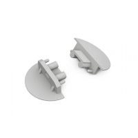 LED profil GROOVE10 végzáró szürke fúrt