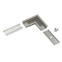 LED profil GROOVE10 eloxált ALU sarokidom 90°