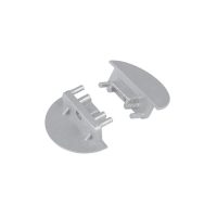 LED profil GROOVE10 végzáró ezüst fúrt gen2