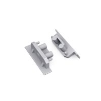   LED profil GROOVE10 végzáró ezüst fúrt gen2 SQ szögletes