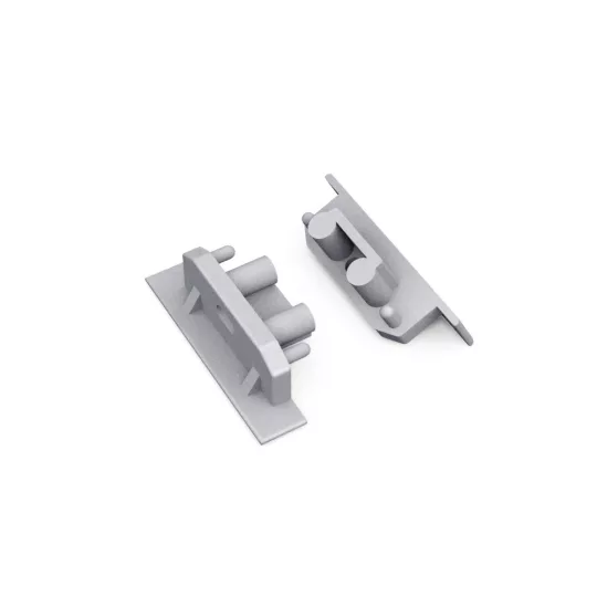 LED profil GROOVE10 végzáró ezüst fúrt gen2 SQ szögletes