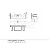 LED PROFIL SURFACE10 VÉGZÁRÓ FEHÉR FÚRT